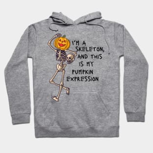 Skeleton Pumpkin Head Hoodie